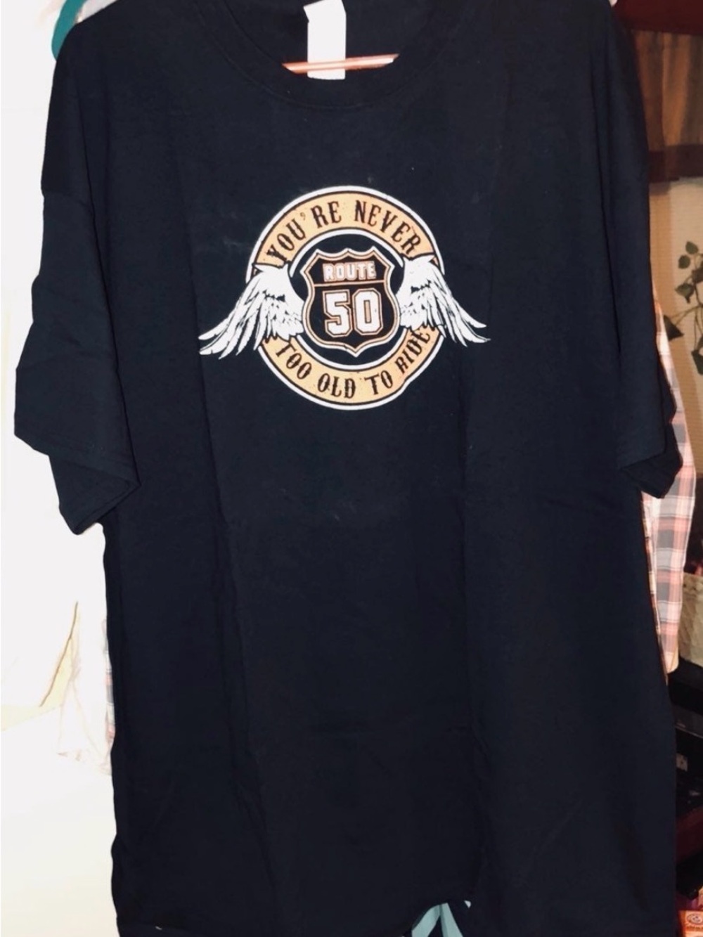 Unk Black Short-Sleeve Route 50 Wing Graphic Tee